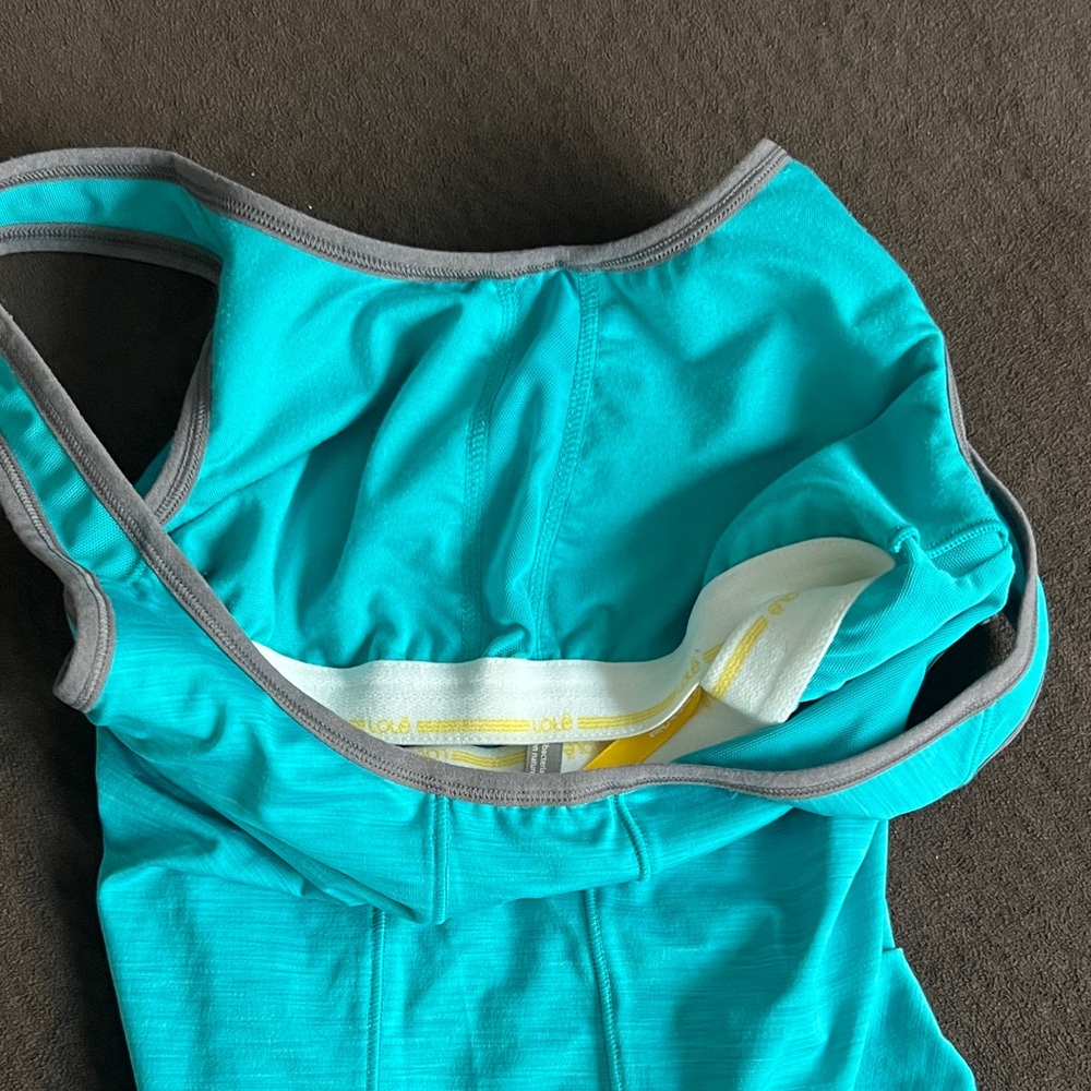 Lole Turquoise Ruched Tank Top - Picture 4 of 4